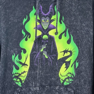 Disney Parks Halloween 2020 Maleficent Hoodie SizeM P2P 23" Length 33" Oversized